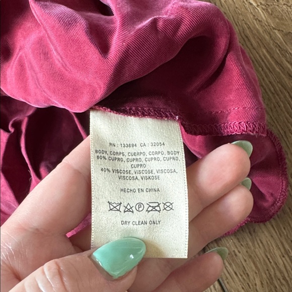 Paper Crown Deep Red Ruffle Blouse - Picture 7 of 8